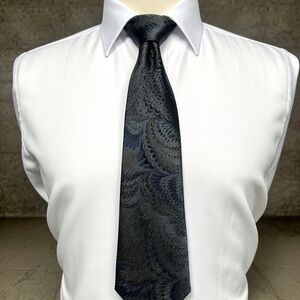 MARBLEIZED GAIL MACKENZIE Tie Mens Silk Necktie Handcrafted